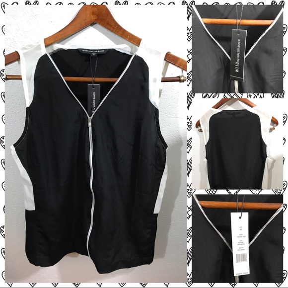 Walter Baker Tops - FINAL PRICE🥊 NWT Walter Baker Zipper Top M